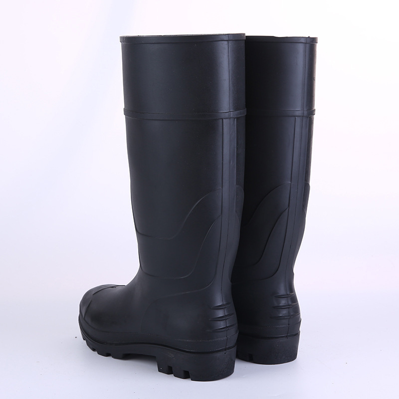 Men's Construction Site Rain Boots High-Top Non-Slip and Wear-Resistant Construction Site Men's Rain Boots Export Frosted Waterproof High-Top Labor Protection Rain Boots