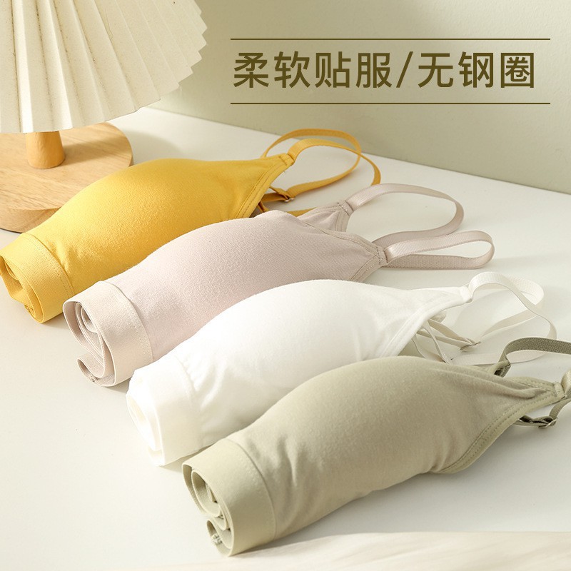 High School Student Intimates Female Development Period Student 18 Years Old 17 Teenagers 15 Years Old 16 Junior High School Student Girl Bra Fixed Cup