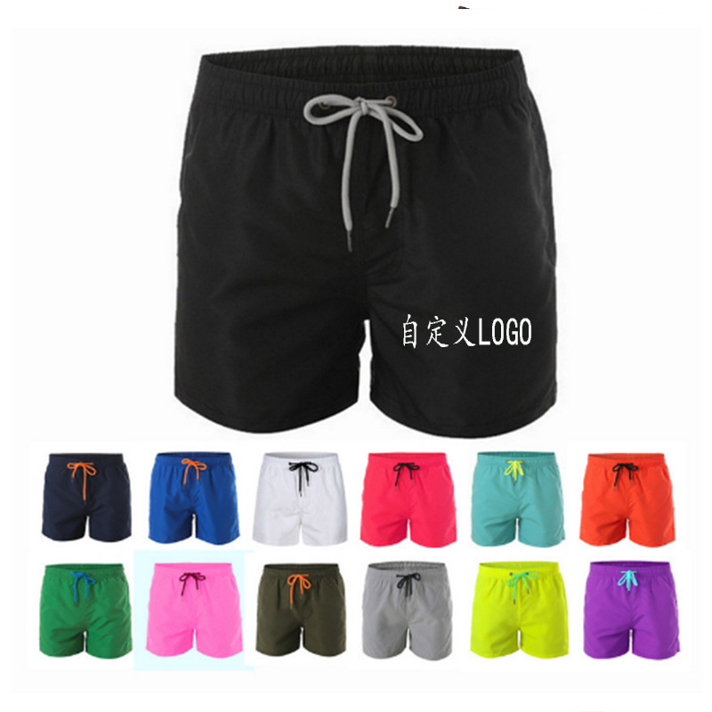2022 Новые Мужские Пляжные Шорты Спортивные Повседневные Шорты с Внутренней Сеткой Трехточечные Шорты Большие Модные Плавательные Шорты