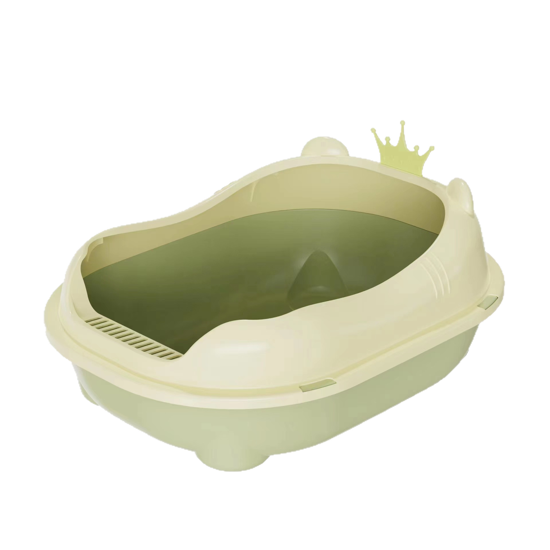Cat Litter Basin Oversized Fully Semi-enclosed Cat Basin Anti-splash Anti-sand Extra Large Kitten Feces Toilet Cat Supplies