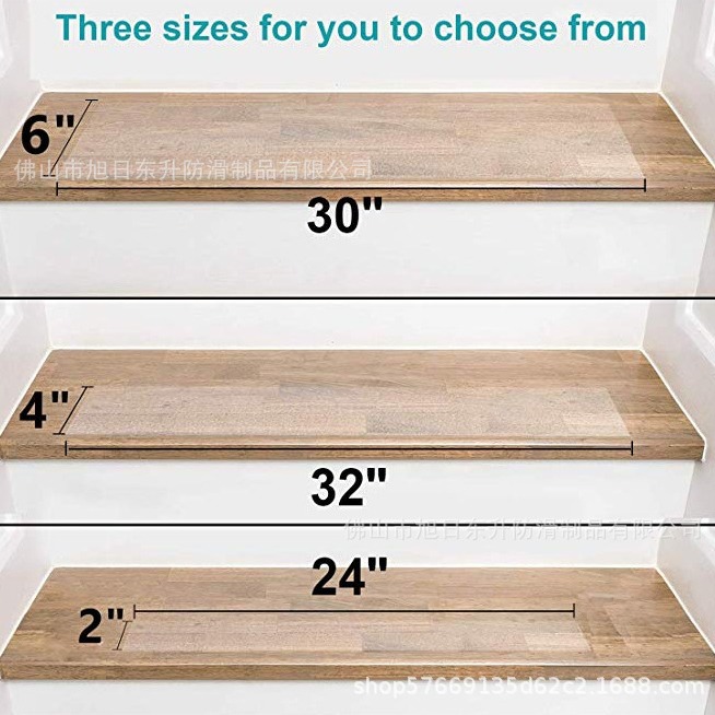 Anti-slip stickers 4*24 inch stair step anti-slip tape 101mm * 610mm rubber PEVA anti-slip tape