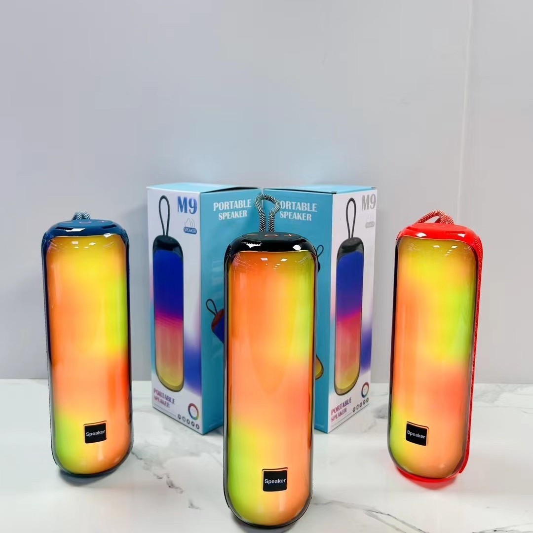 Новая Bluetooth колонка M9 для дома и улицы, цветной сабвуфер, беспроводная мини портативная колонка с высоким объемом