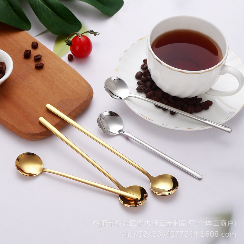 Маленькая круглая ложка для кофе из нержавеющей стали, ложка для меда, свадебный сувенир, ложка для размешивания кофе и сахара, возможность лазерной гравировки логотипа