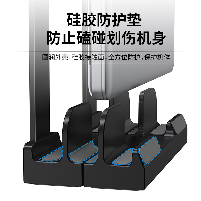 Laptop Stand adjustable height vertical storage rack adjustable width dual-purpose desktop tablet stand New