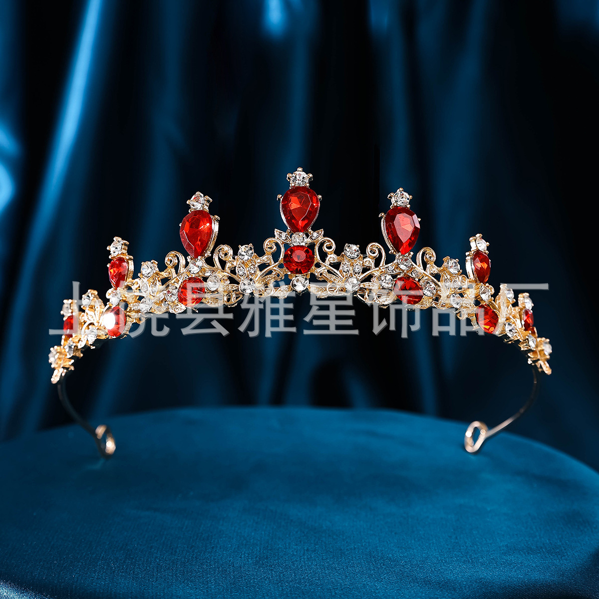 White Zircon Bridal Crown Headwear European and American Simple Wedding Accessories Wedding Headwear Crystal Crown Headwear Rhinestone