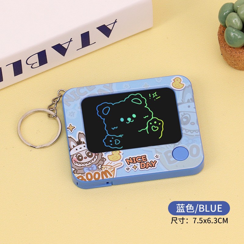 Веселая мини граффити доска Портативная рисовальная доска Брелок Повторяемая стираемая Креативный детский школьный рюкзак подвеска