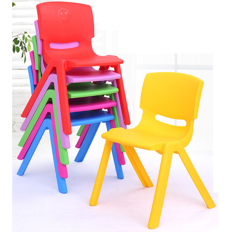 Wholesale Kindergarten Chairs, Thickened Children's Tables and Chairs, Plastic Backrest Chairs, Student Chairs, Adult Chairs, Training Class Stools