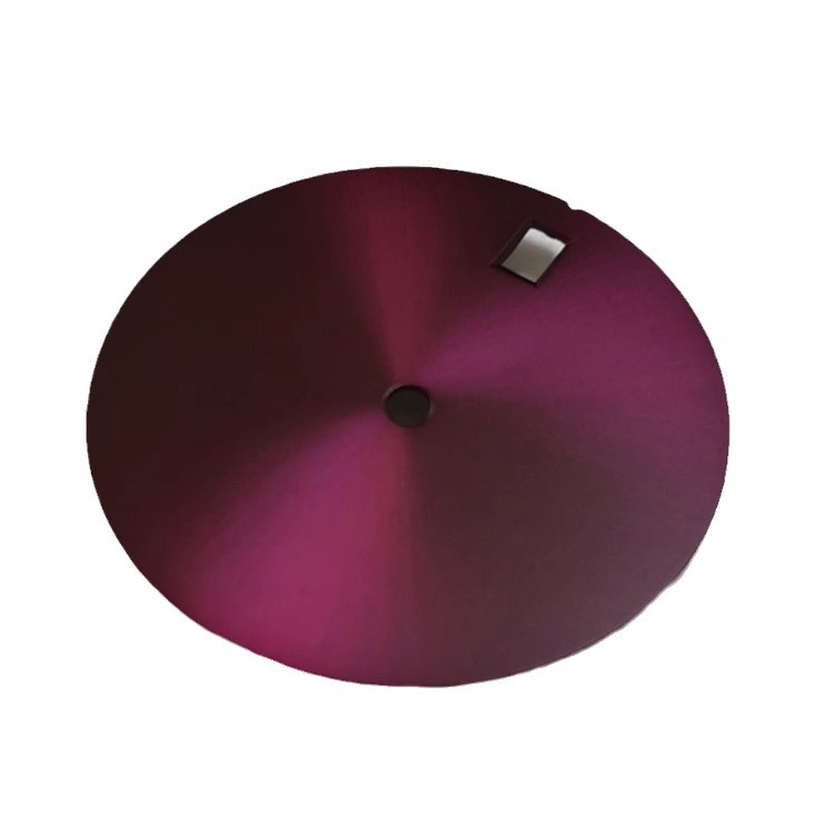 Modified solid color non-scale literal 28.5MM non-luminous metal dial suitable for NH35/36 movement