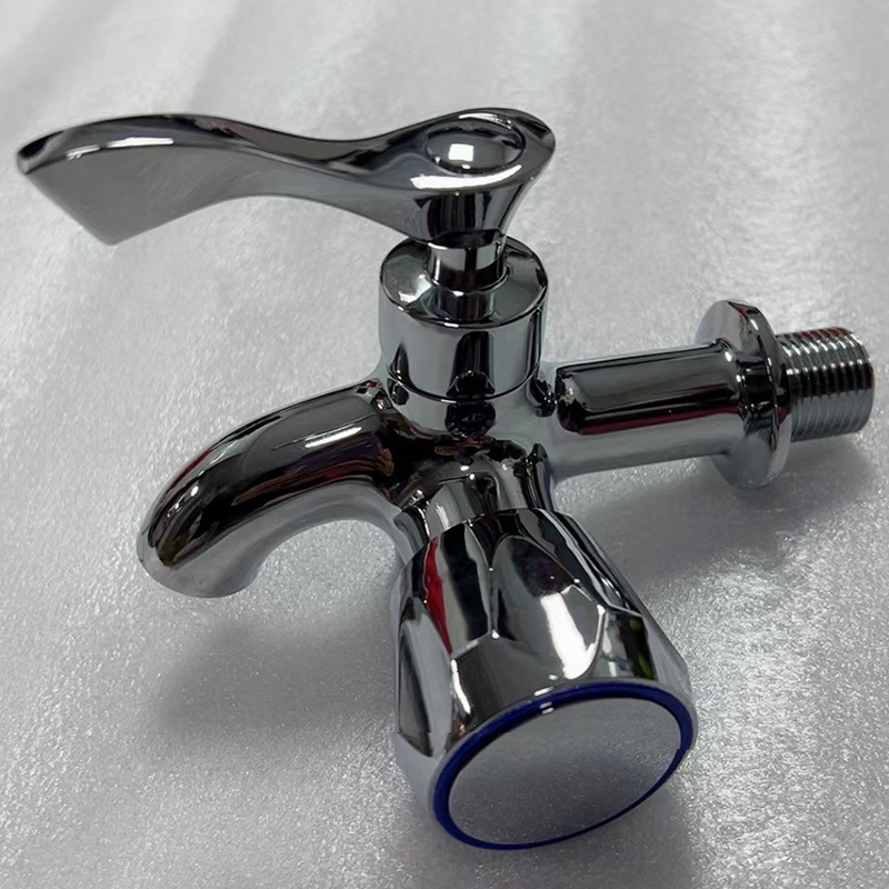 Export to Cambodia Multifunctional Tap Copper Core One-in-Two-out Washing Machine Tap Mop Pool Tap Nozzle 2