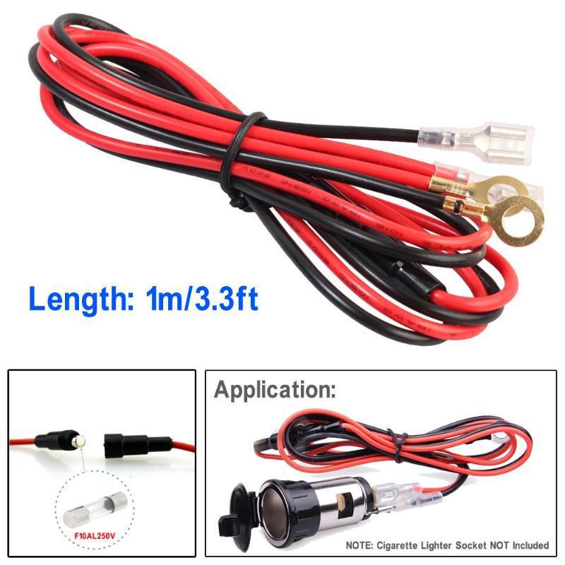 10A fuse line with cigarette lighter mother line with car charger mother line with fish clip line with cigarette lighter mother