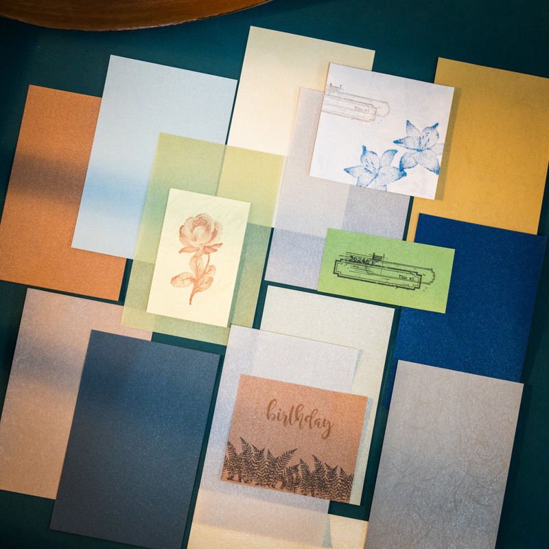 Ketchup Girl Four Seasons Glitter Collection Series Material Special Paper Glitter Decoration Collage Base Material 4 Styles