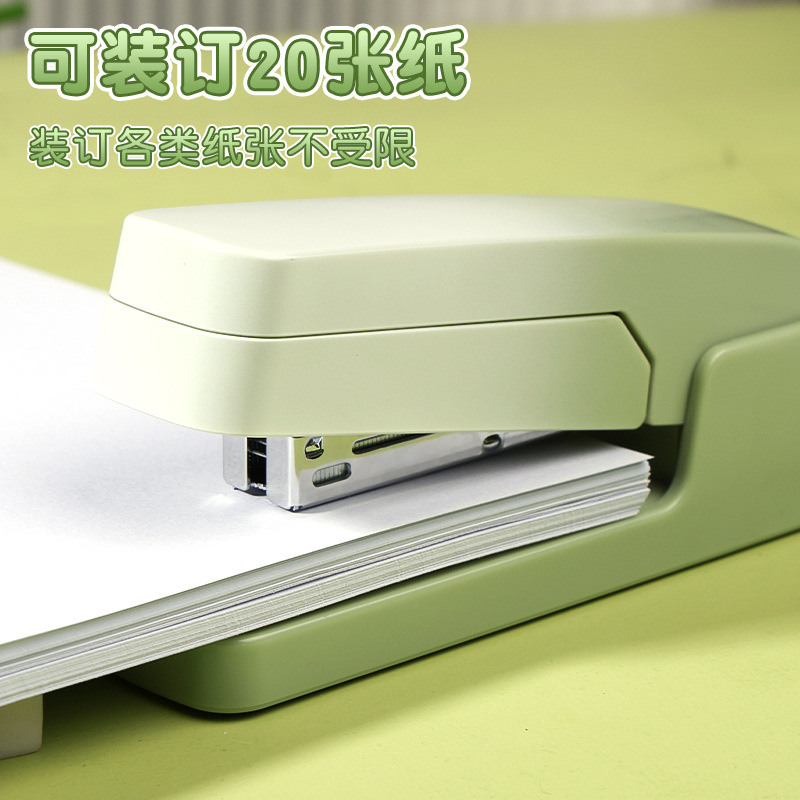 Gradient Color 360-Degree Rotating Stapler Can Staple the Middle Seam 12 # Stapler Office Student Home Stapler Remover
