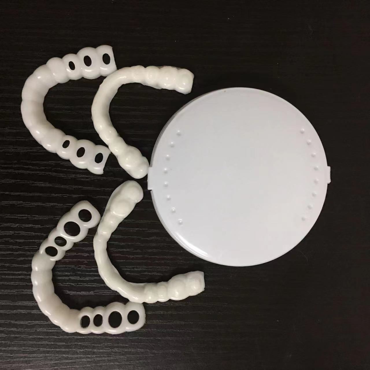 New Upper Teeth and Lower Teeth Simulated Braces Teeth Whitening Silicone Denture Braces Denture Smile Denture Braces Whitening