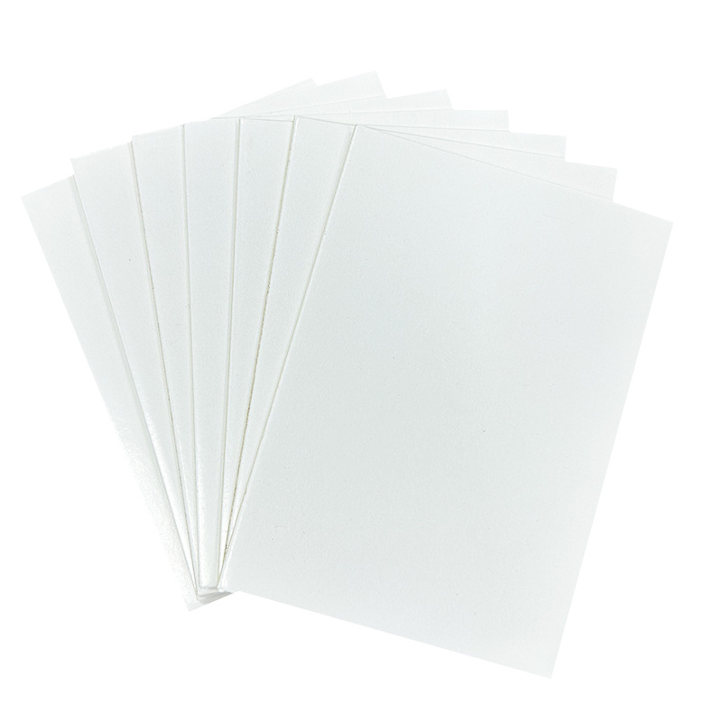 Wholesale custom a7 out card cardboard small card packaging 1.5mm thick cardboard ins backboard protection white cardboard