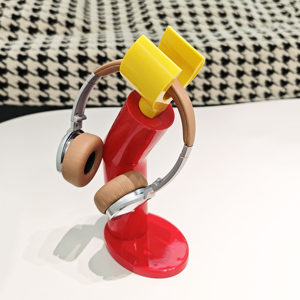Internet-Famous Creative Lego-Style Headphone Stand, Computer Hanger Accessory, Home Desktop Decoration, Practical and Useful Item