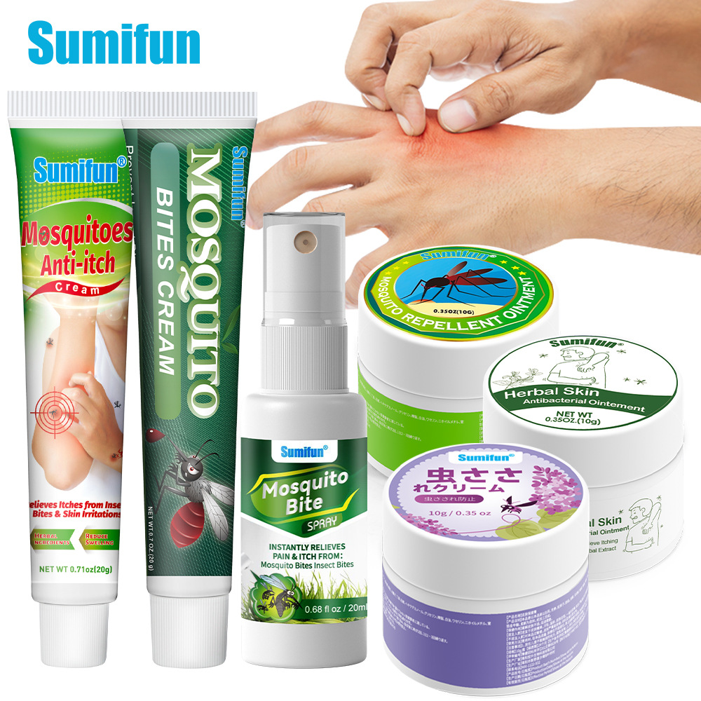 Крем для снятия зуда от укусов комаров Sumifun, травяной спрей-репеллент, уход за кожей после укусов комаров, транснациональная мазь, юго-восточная Азия