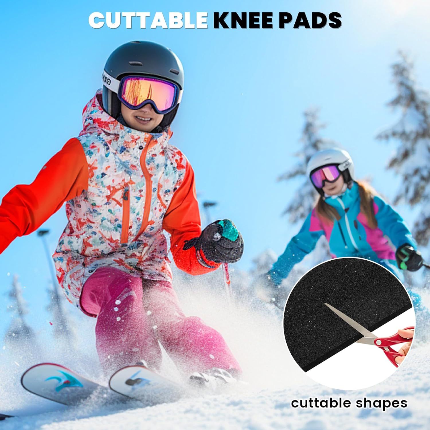 Outdoor Snow Boots Shin Guards Foam Ski Shin Pads Ski Boots Lining to Relieve Calf Pressure Buffer Board