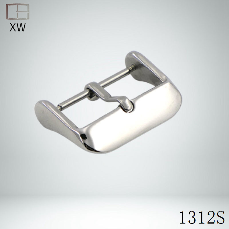 Wholesale Manufacturer 201/304 Stainless Steel Material 1.2 Thickness Polished Square Buckle Suitable for Silicone Watch Strap