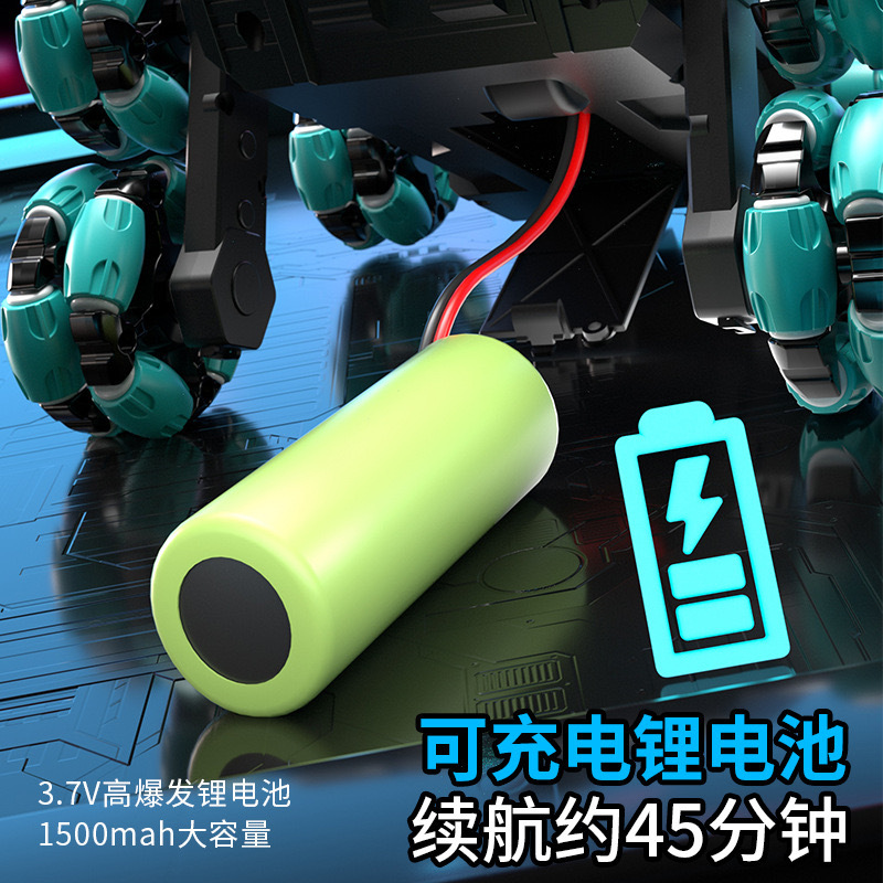 Douyin's Popular Remote Control Tank Six-Wheel Stunt Car Gesture Sensor Deformation Climbing Off-Road Remote Control Car Kidsren's Toy