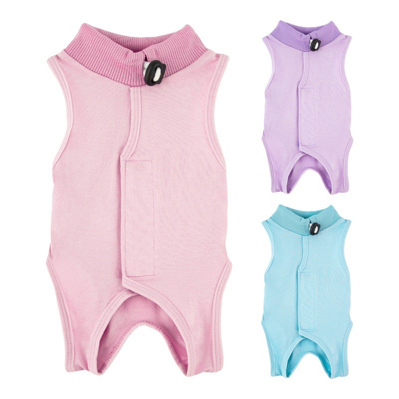 Cross-Border Cat Sterilization Clothing, Pure Cotton Cat Surgical Clothing, Comfortable and Breathable Postoperative Anti-Licking Pet Sterilization Clothing, Postoperative Clothing