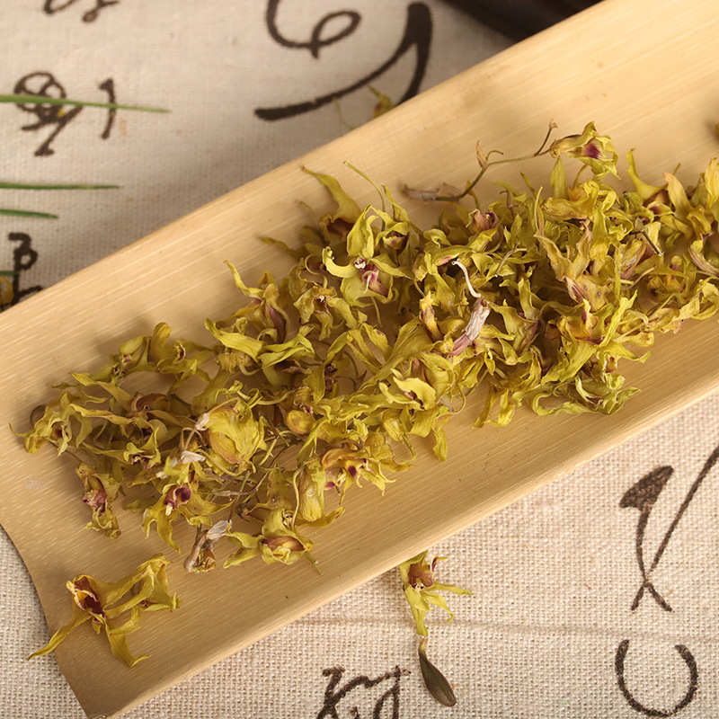 Huoshan tin stone flower seasonal new flower imitation wild Dendrobium dried flower base direct delivery one-piece delivery