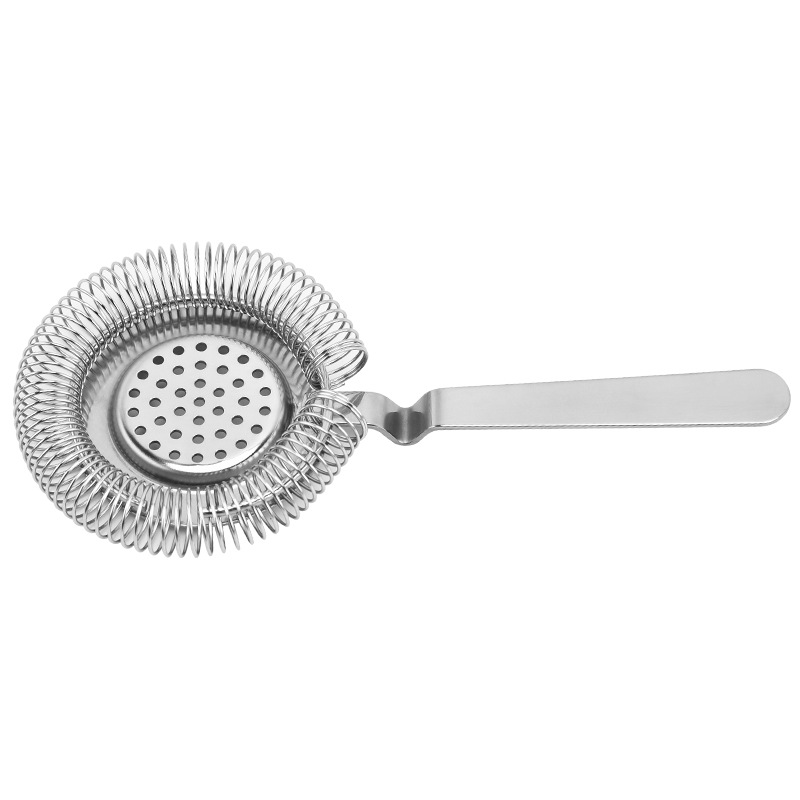 430 Stainless Steel Ice Strainer Hawthorne Filter Mesh Strainer Ice Separator Cocktail Ice Separator