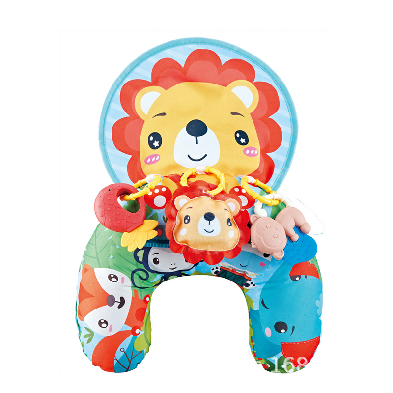 Newborn Tummy Pillow U-Shaped Pillow Learning Tummy Exercise Baby Pillow Baby Head-Up Training Pillow Baby Early Education Toys