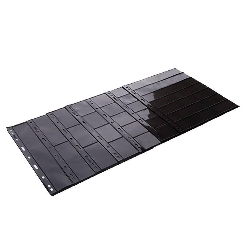 Nine-Hole Stamp Collection Book Loose-Leaf Stamp Album Banknote Small Grain Stamp Standard 9-Hole Double-Sided Black Background 1234567 Line