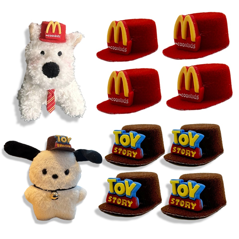 Шапка с языком утки McDonald's 10 см хлопковая кукла одежда аксессуары подвеска куклы декоративный креативный топпер шапка