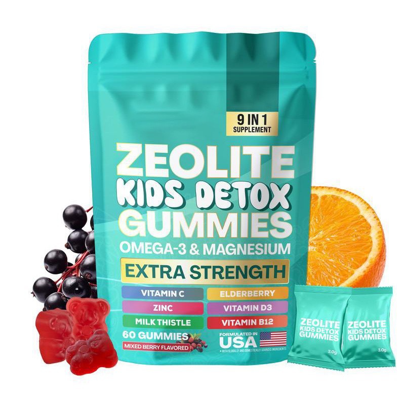 Amazon Tk Foreign Trade Cross-Border New Product Zeolite Kids Detox Gummies Kidsren's Zeolite Gummies