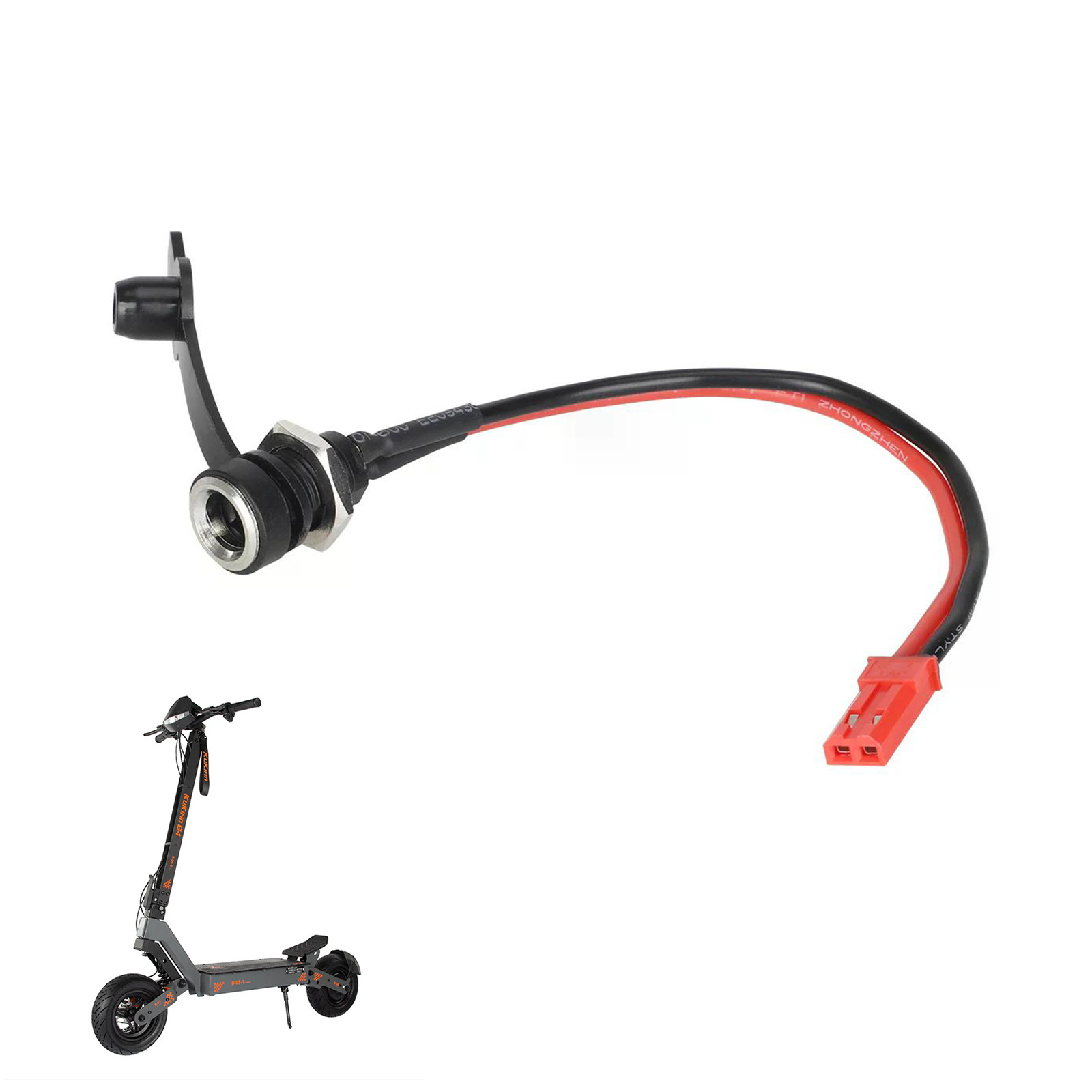 Разъем зарядного порта Kukirin Electric Scooter G3/G4 Dc5.5*2.1мм с водонепроницаемой крышкой