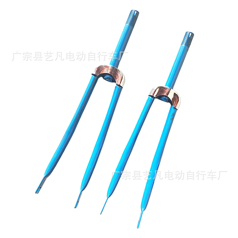 Wholesale Weighted 24inch Blue Tricycle Front Fork 17 Length Front Wheel Front Fork Accessories