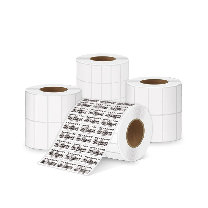 Coated paper adhesive sticker bar code label paper supermarket product price electronic scale label ribbon printing blank sticker