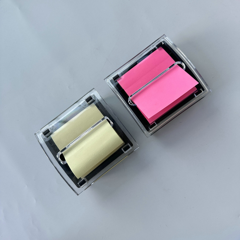 Cross-Border Exclusive Supply of Pull-Out Sticky Note Boxes, Reusable Sticky Note Holders, Square Pull-Out Sticky Note Boxes, Sticky Note Boxes