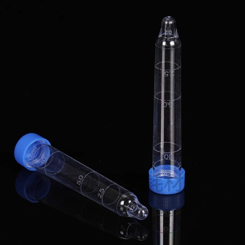 Urine Test Tube Urine Sediment Tube Puncturable Plastic Urine Collection Tube 12ml Urine Routine Test Standard Screw Body Examination