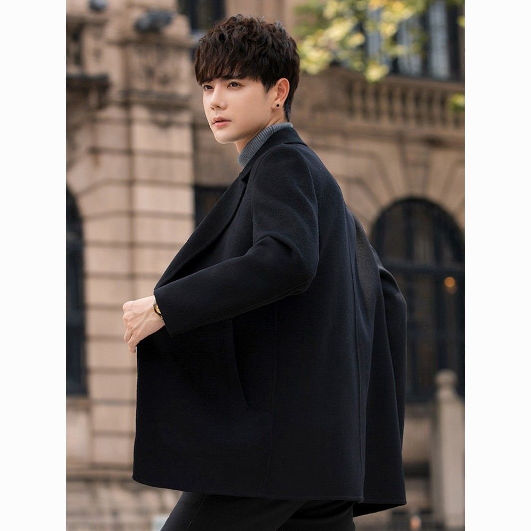 Зимние пиджаки для мужчин, утолщенные, корейский стиль, свободные, высококачественные костюмы для мужчин