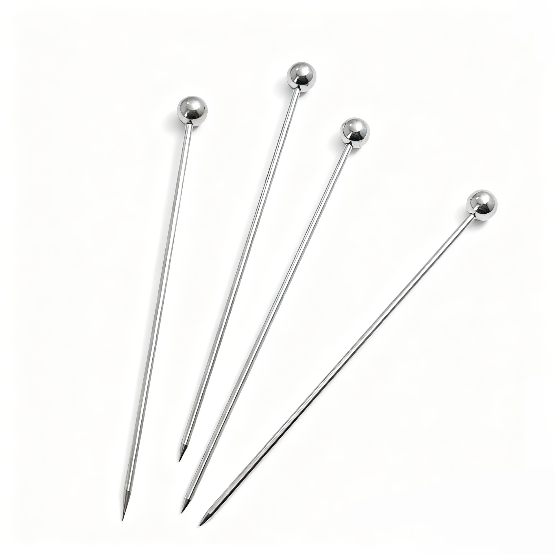 Fruit Salad Snack Picks, Cocktail Decoration Needles, 304 Stainless Steel Fruit Needles, Martini Creative Cocktails