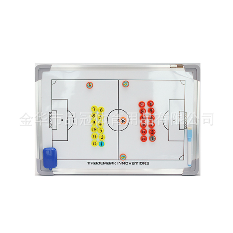 Aluminum alloy frame magnetic teaching football tactical board wall-mounted game training coach sand table teaching board