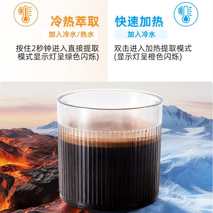 Cross-Border New Product Portable Capsule Coffee Machine Outdoor Heated Espresso Small Coffee Machine Three-In-One