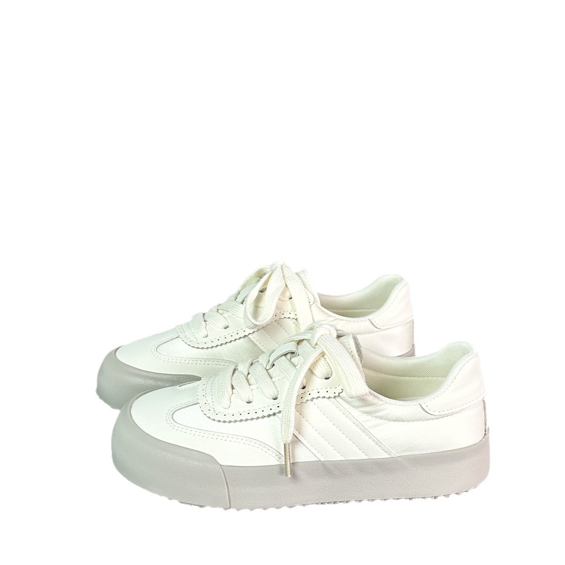 6535 Solid Color Moral Training Shoes for Women 2025 Summer New Campus Style Breathable Low-Top Flats Bottom Versatile Casual and Comfortable