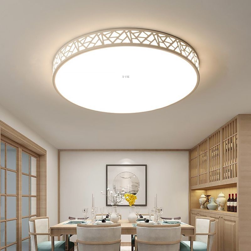 Светодиодная потолочная лампа прямоугольная для гостиной, современная простая круглая лампа для спальни, большой размер, супер яркая для офиса