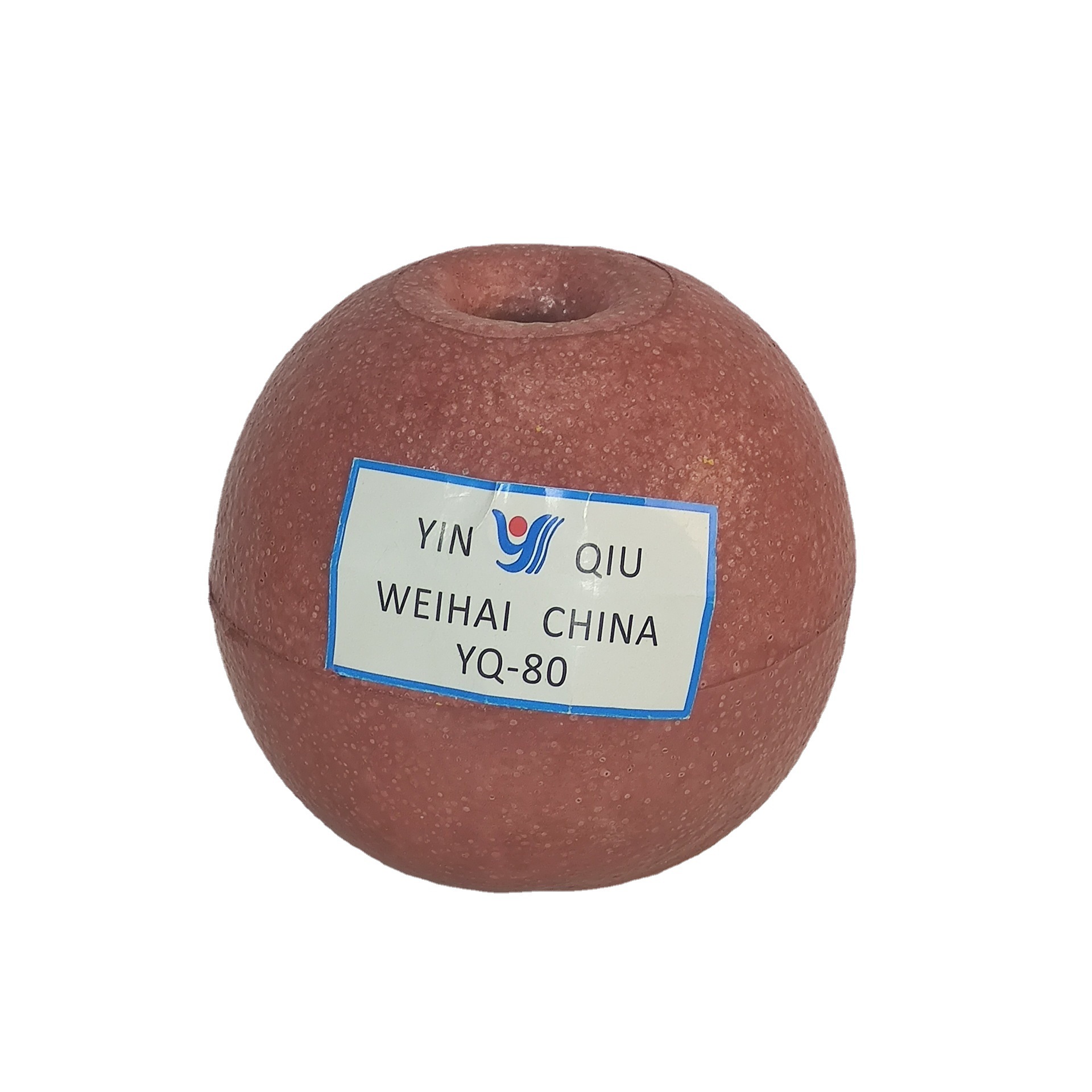 Pvc Brown Round Float Yq-80 Soft Float Hollow Float Manufacturer Silver Ball Fishing Gear