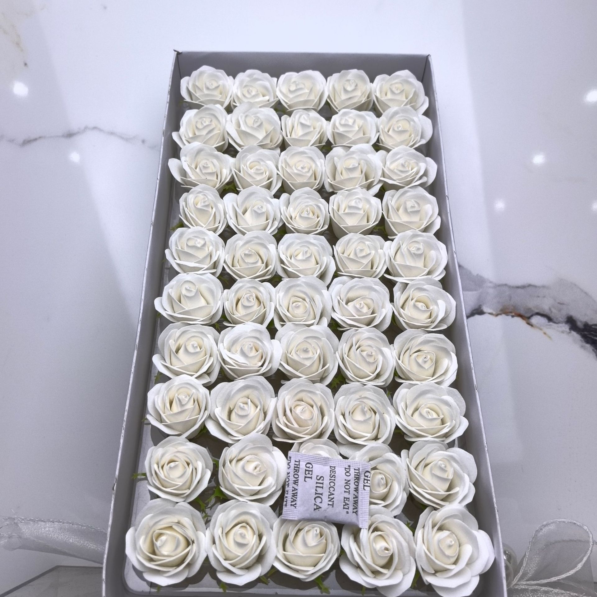 Thickened Four-Layer Thumb Flower Head Soap Flower Head Artificial Flower Bouquet Mini Rose Source Manufacturer Wholesale