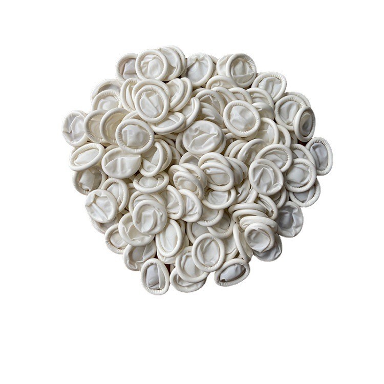 Supply of Disposable White Dust-Free Finger Cots, Beauty Tattoo Protection, Wear-Resistant, Anti-Static Latex Finger Cots