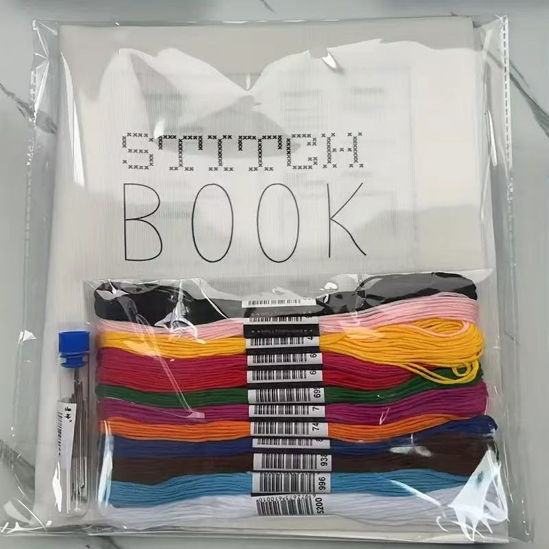 Cross-Border New Product Stitch Book Embroidery Book Needlework Book Linen DIY Stitch Book