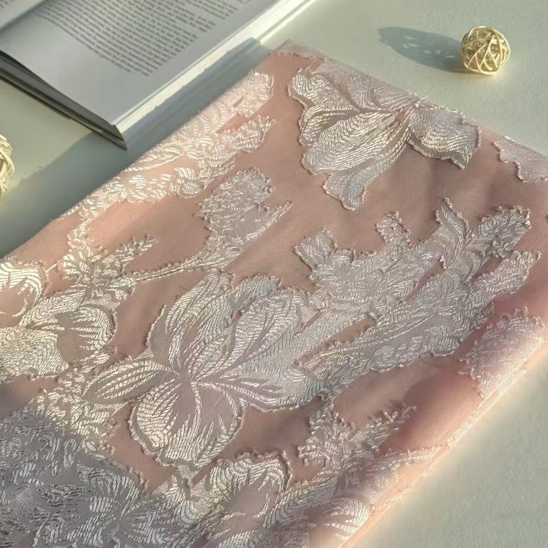 Factory Direct Sales 2025 Spring and Summer Full Polyester Cut Flower Colorful Stereo Flower Women's Skirt Fabric Digital Printing