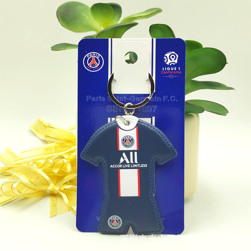 Cross-border Football Jersey Keychain World Cup Team Real Madrid Argentina France Pendant Football Creative Gift