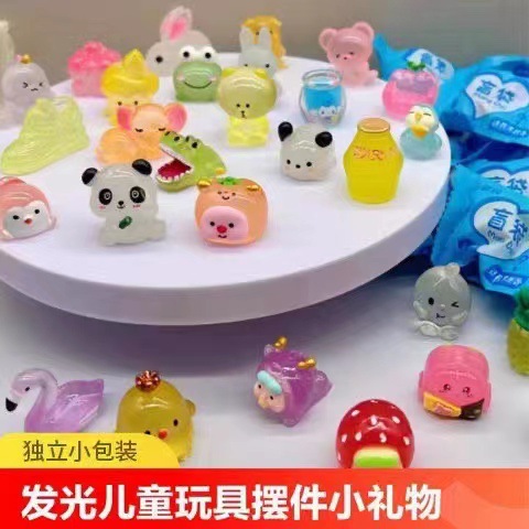 Luminous Miniature Blind Animal Blind Bag Mini Tiger Rabbit Doll Model Toy Simulation Item Boys Girls Blind Box