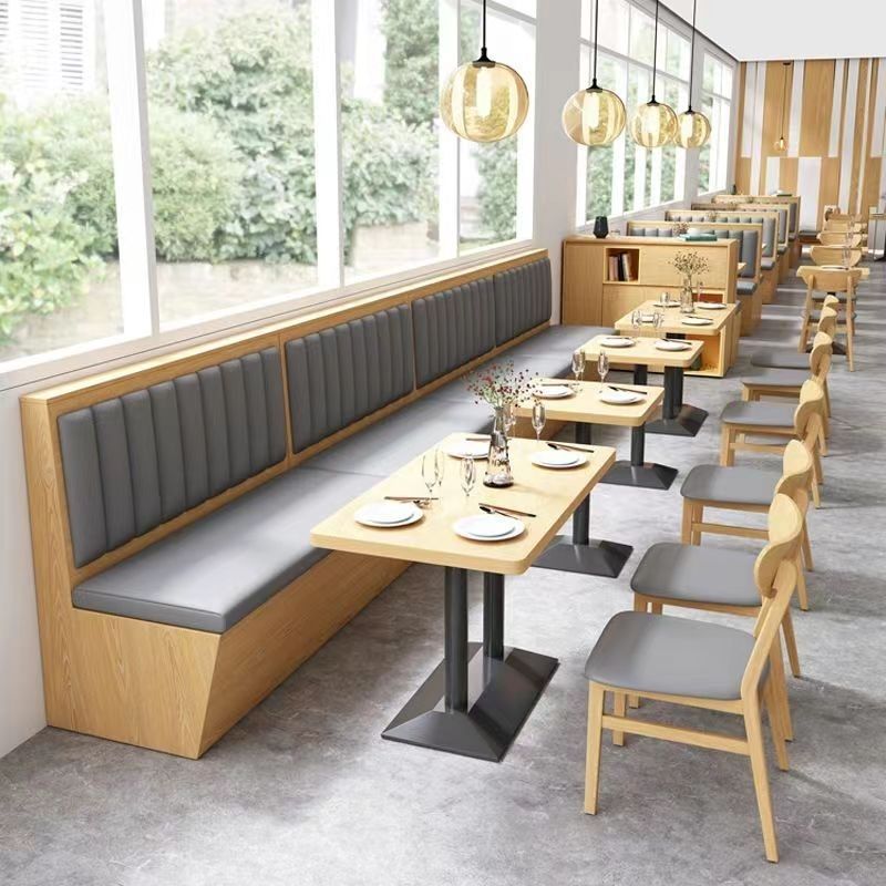 Wall-Mounted Booth Seating Sofa for Restaurants, Dining Establishments, Snack Bars, Hot Pot Restaurants, Milk Tea Shops, Cafes, Noodle Shops, Dessert Shops Wholesale
