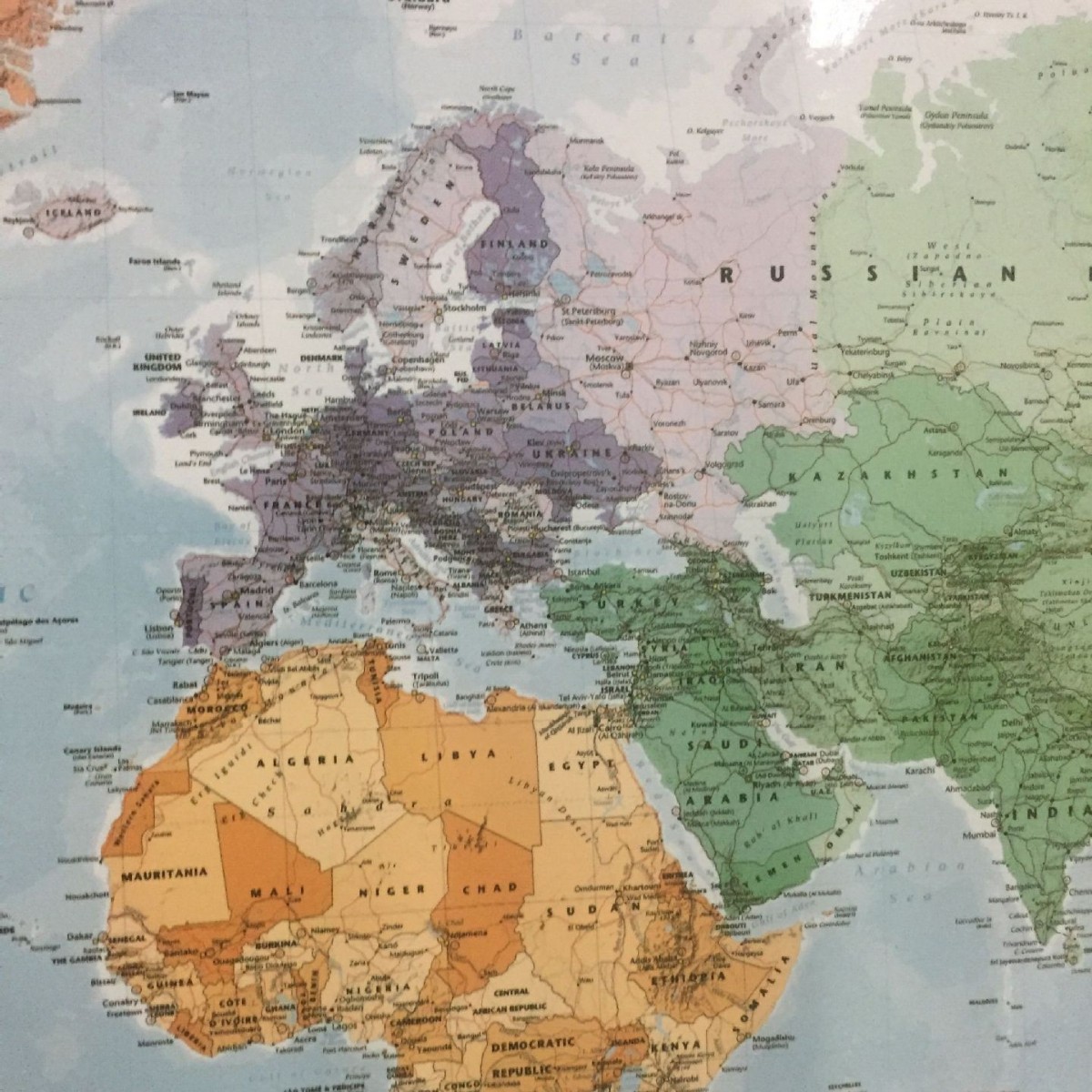 Factory direct wholesale coated paper double coated waterproof English map paper English map